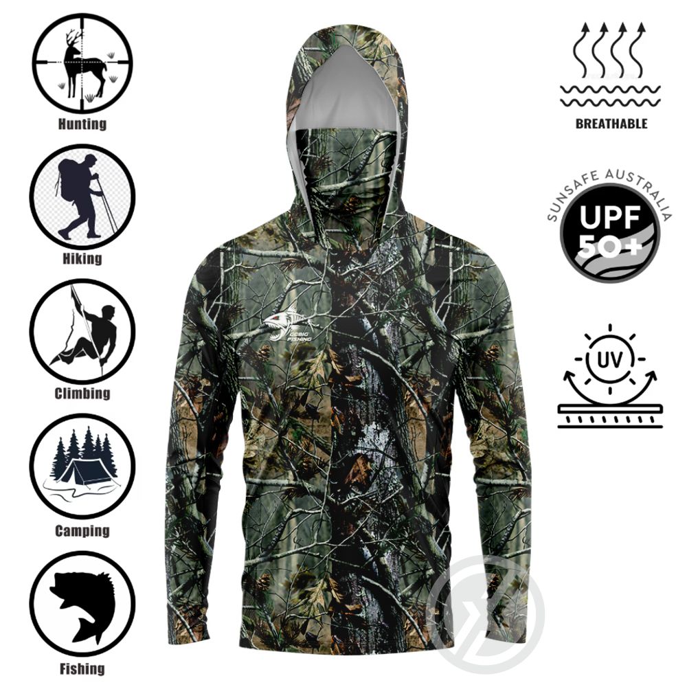 เสื้อตกปลาแบบมีฮู้ด UPF50+ พร้ - Fishing Shirt Uv Protection บทวิจารณ์และราคา
