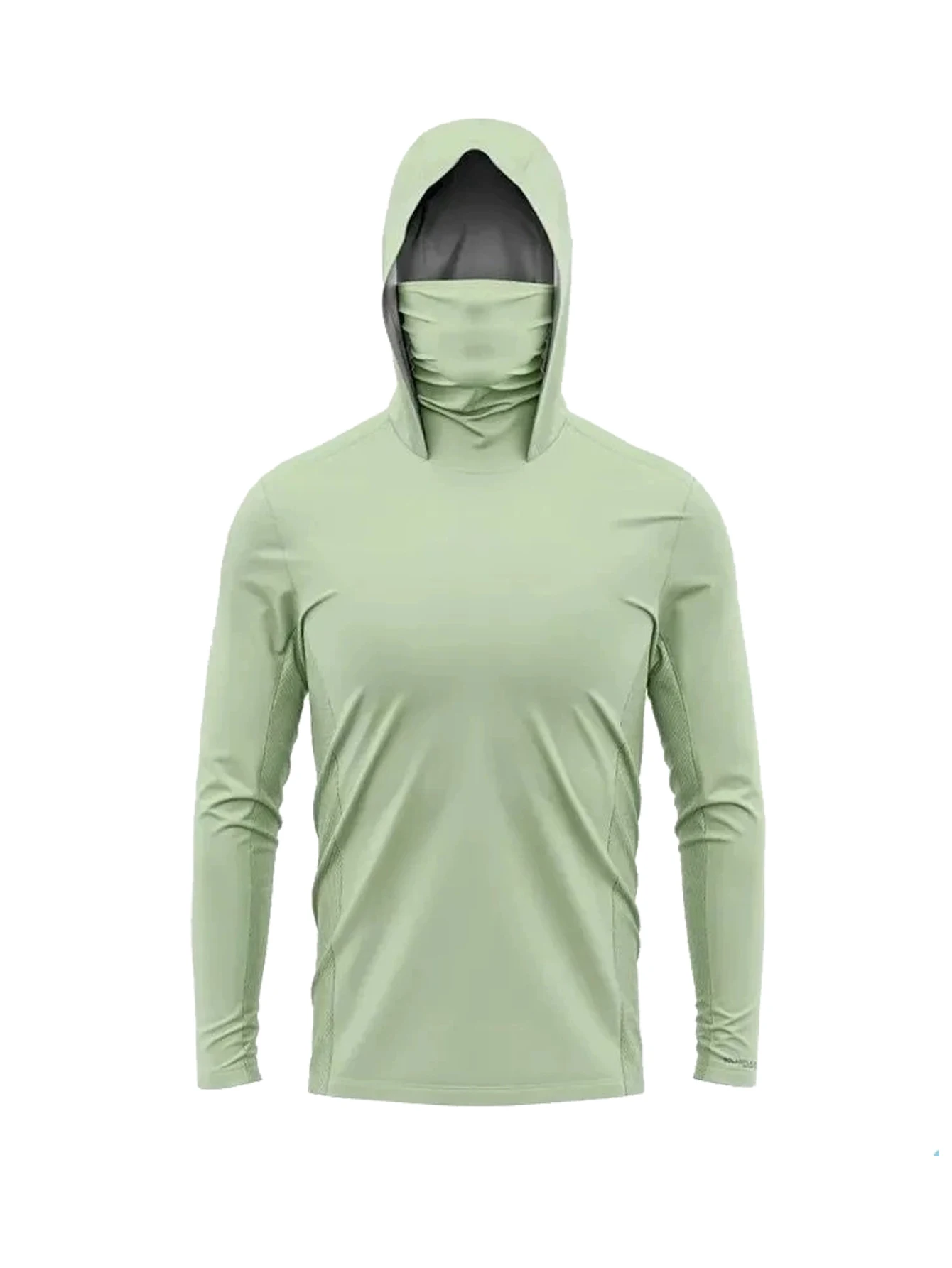 เสื้อฮู้ดดี้ตกปลาแขนยาวสำหรับผ - Fishing Mask Sun Protection บทวิจารณ์และราคา