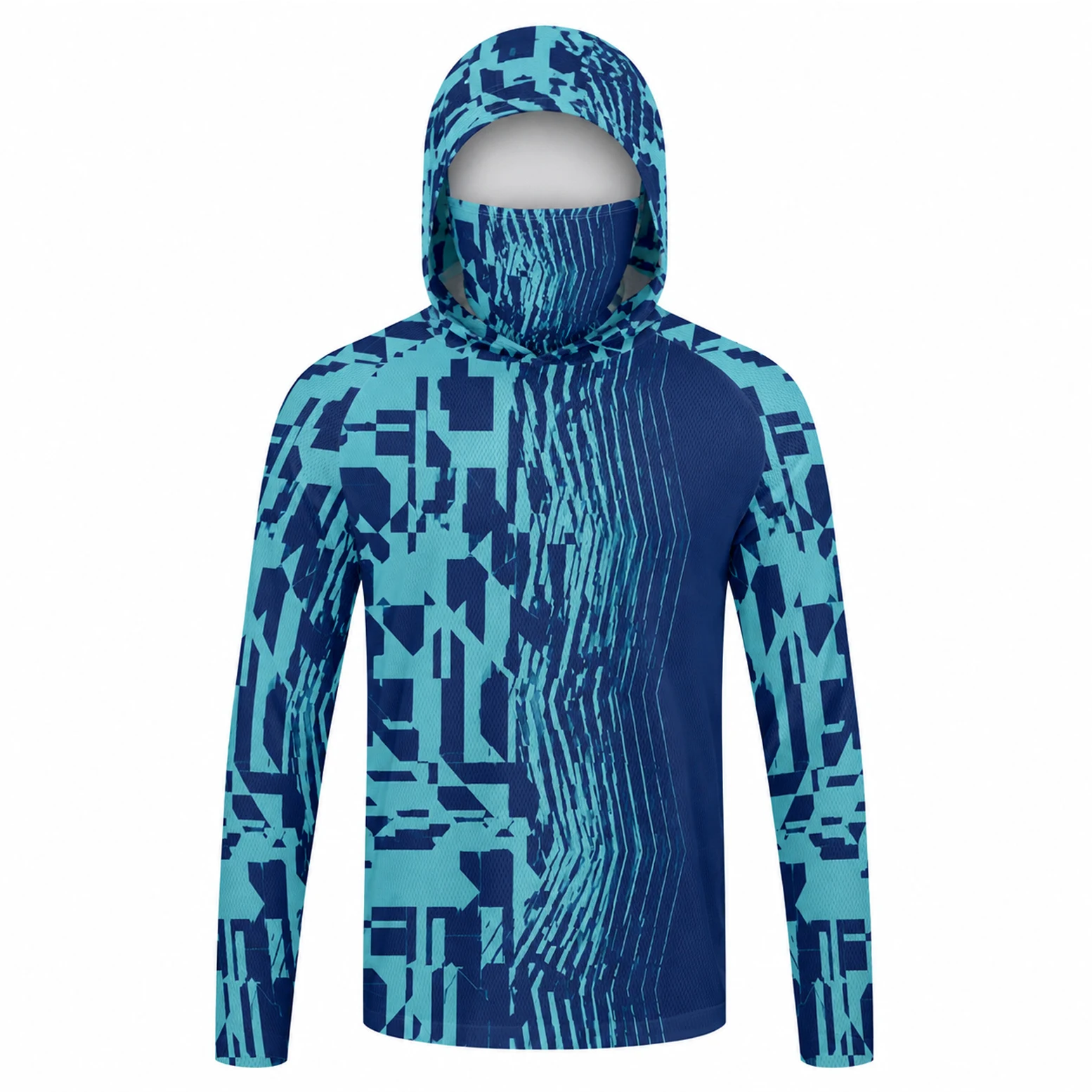 เสื้อตกปลาแขนยาวมีฮู้ดสำหรับผู - Fishing Mask Sun Protection บทวิจารณ์และราคา