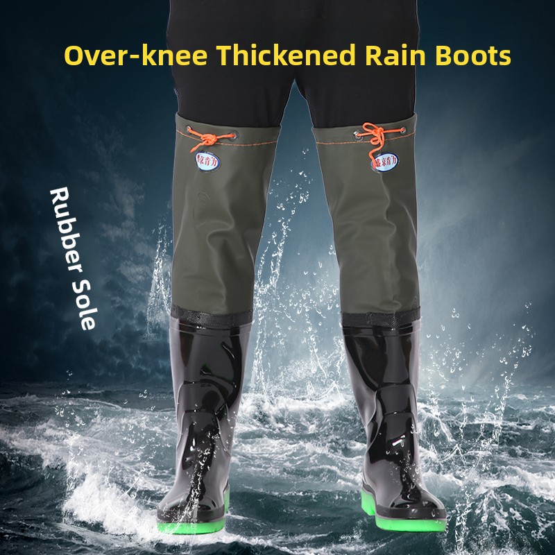 รองเท้าบูทกันฝนแบบหนา ความยาวเ - Fishing Pants Waterproof บทวิจารณ์และราคา