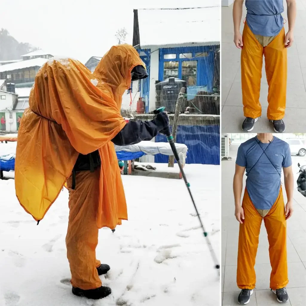 ผู้ชายผู้หญิงขี่ตกปลาแบบพกพากั - Fishing Rain Suit บทวิจารณ์และราคา